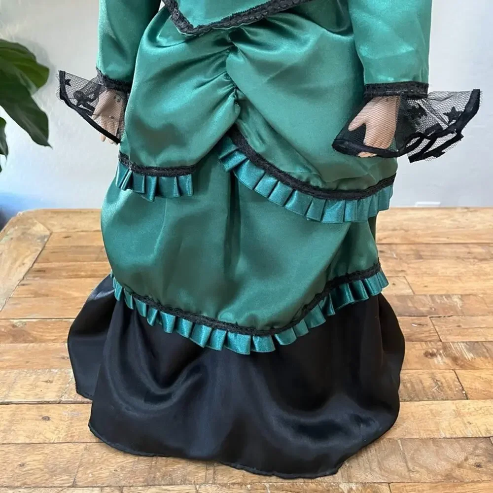 1980's Dynasty Doll Collection Victorian-Style Lady Porcelain Doll 30 in